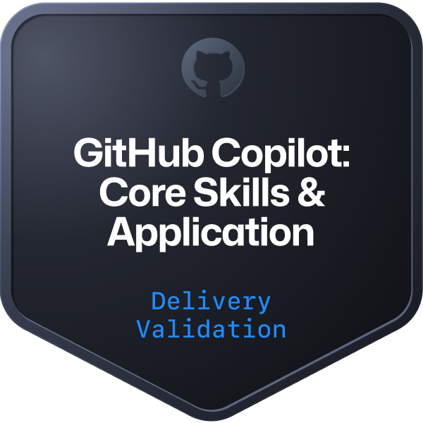 GitHub Copilot Core Skills & Application Partner Delivery Credential
